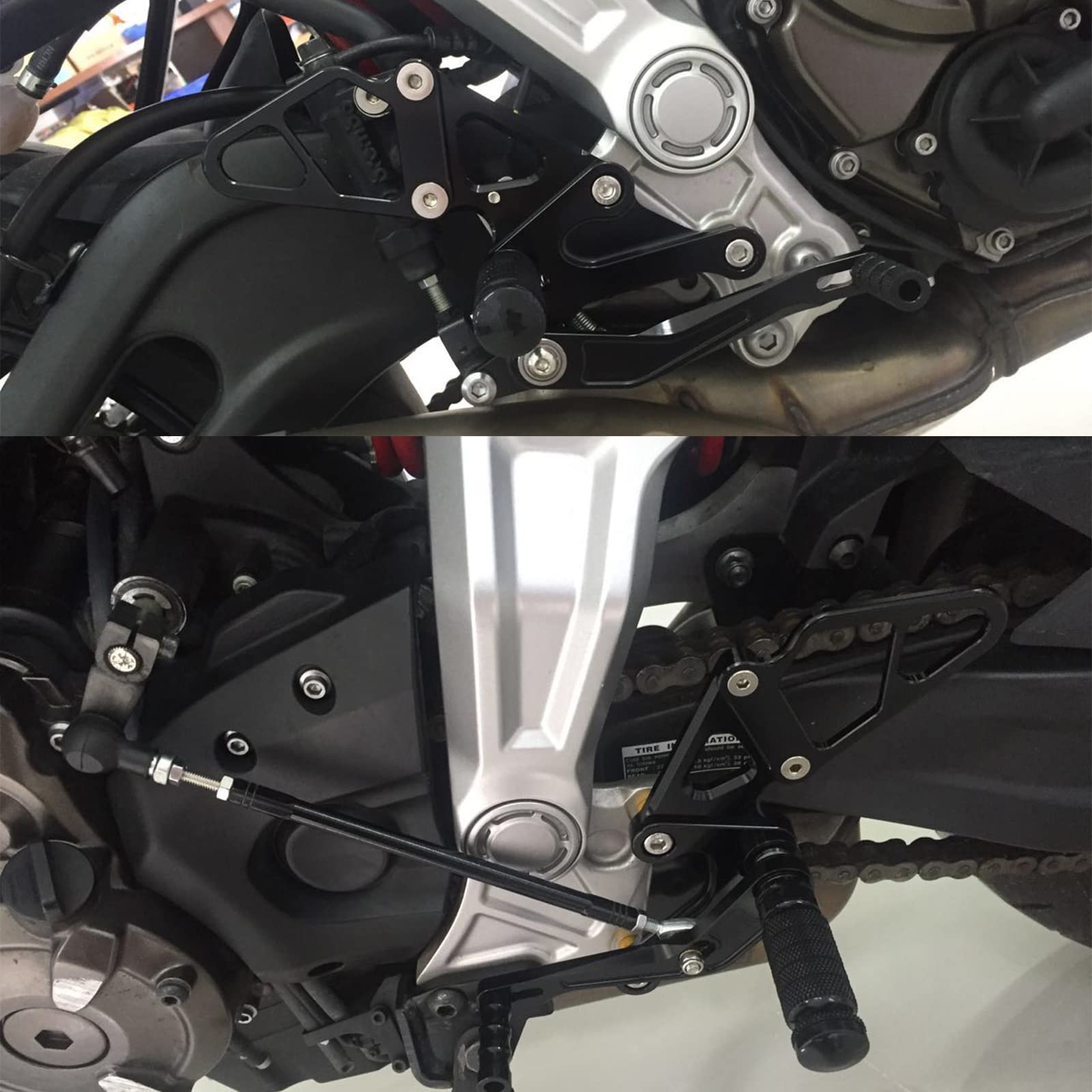 マッシューページ Amazon.com: CNC MT07 13-20 Motorcycle Adjustable Rearsets