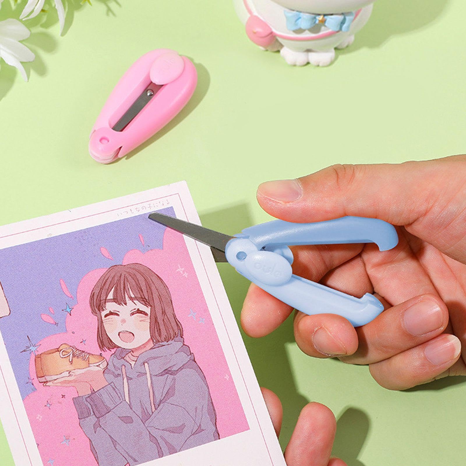 Mini Tijeras De 2 Piezas, Tijeras para Niños, Herramientas Hechas A Mano, Herramientas para Cortar Papel, Material De Oficina