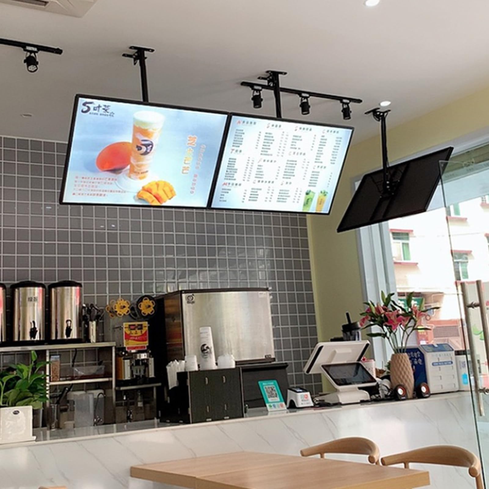 Caja De Luz LED De Aluminio a Presión Delgada LED, Soporte para Letrero Iluminado, Caja De Luz LED Publicitaria para Montaje En Pared, Pantalla De Tablero De Menú,Vertical-50X60cm