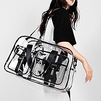 Vista 83 de Pequeña bolsa de gimnasio para mujer, bolsa de viaje con compartimento para zapatos