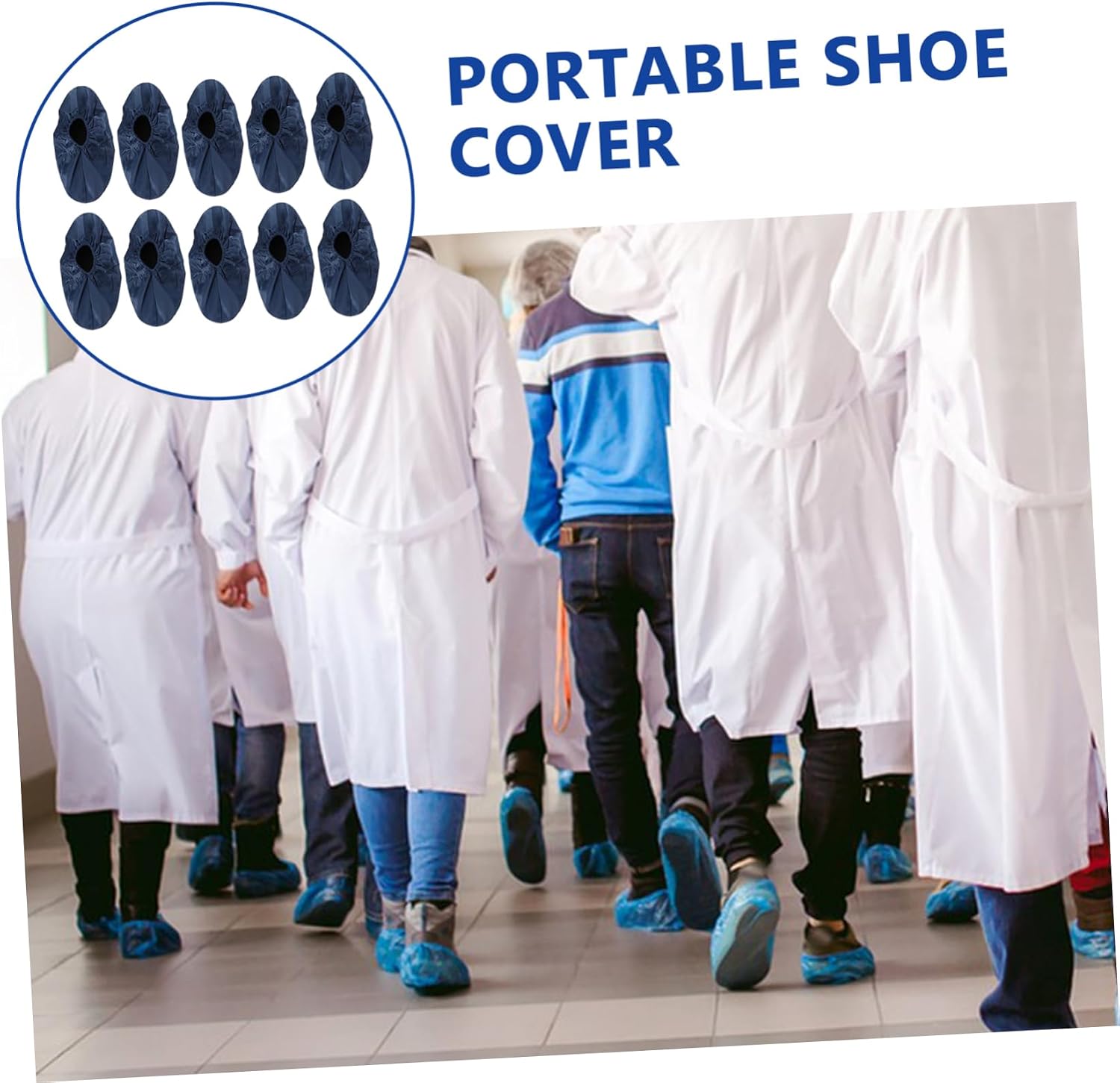 5pairs Reusable Shoe Covers Breathable Non- Protective Covers for Indoor Use Machine Washable and Convenient for Home and Lab Environments -static Design