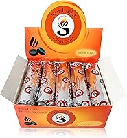 Vista 7 de Sunlight Charcoal, 10 tabletas de carbón de luz rápida, discos de carbón, rollos de carbón de 1.299 in, paquete de 10 briquetas de carbón