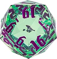 Vista 1 de 55mm dados de 20 lados DND, dados gigantes D20 D&D poliédricos grandes D20 con caja de regalo de dados para Dungeons and Dragons, juegos de mesa RPG