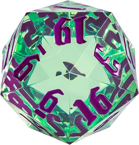 Dados DND de 20 caras de 2.165 in, dados poliédricos gigantes D20 D&D D20 grandes con caja de regalo para Calabozos y Dragones, juegos de mesa RPG