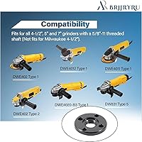 Vista 4 de N134467 Brida de orificio hexagonal compatible con amoladora angular DeWalt 636226-00 193465-4 224399-1 224568-4 (4 piezas)