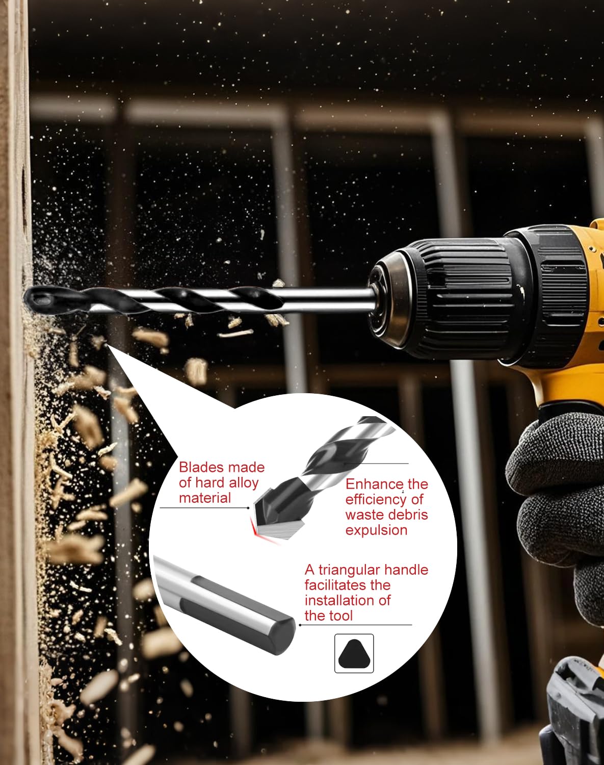 Jobber Drill Bits, Universal Drill Bit Set – Tungsten Steel Drill Bits with Storage Case,Impact Driver Bit Set for Easy Installation & Quickbit Replacement