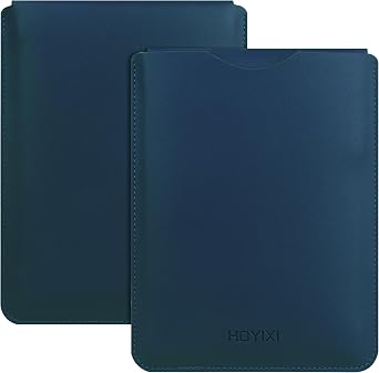 HoYiXi Universal Sleeve Case for 6-inch Kindle/Kobo/Voyaga/Lenovo/Pocketbook/Tolino E-Book E-Reader Lightweight Leather Sleeve Bag Pouch for 6-inch E-Book, Blue