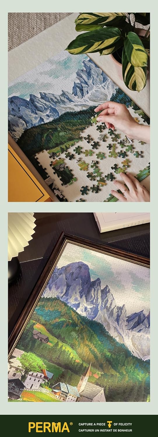 PERMA Dolomiti Jigsaw Puzzle 500 Pieces – Italian Alps Landscape Puzzle for Adults, 20.87" x 14.96", Scenic Nature Puzzle with Premium Dutch Chipboard, Great Gift or Wall Décor