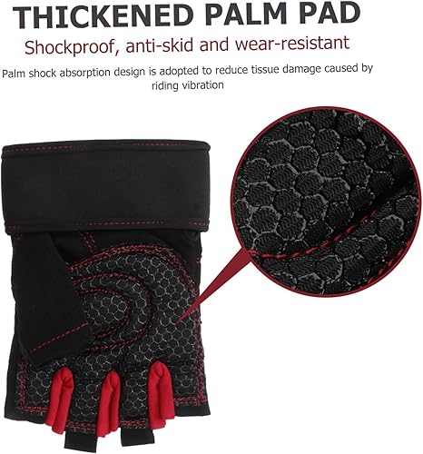 Miniatura 6 de BESPORTBLE 1 Motorcycle Gloves for Men Mens Workout Gloves Bicycle Gloves Padded Gloves Sports Gloves Guantes para