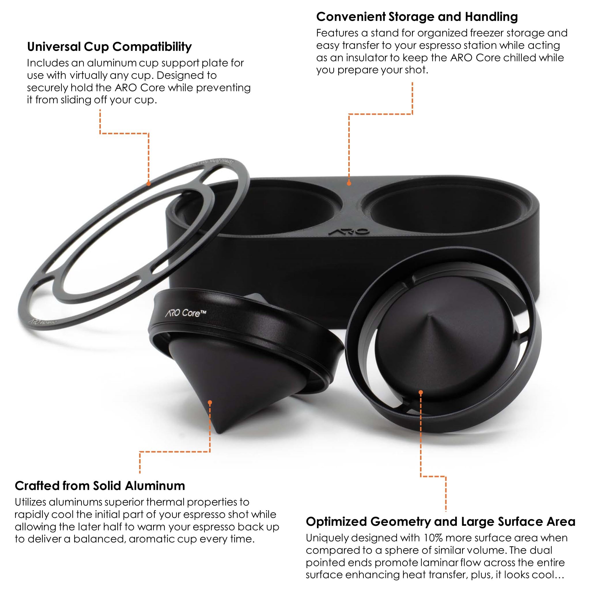 ARO Core™ Aluminum Espresso Extraction Chiller, 1 Chiller — Amazon image 2