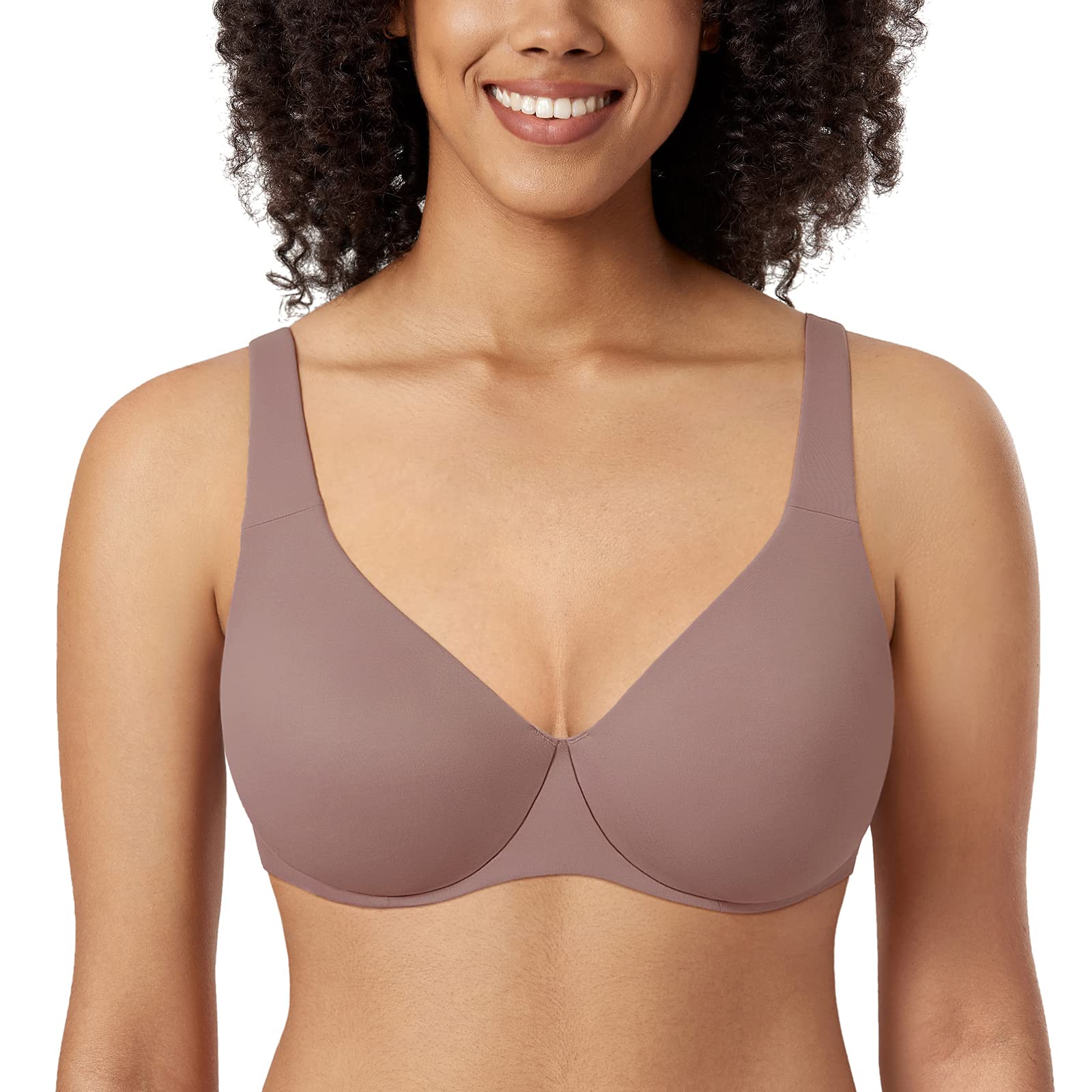 AISILINWomen's Minimiser Bra UK Underwire Non Padded Plus Size Full Coverage Bras