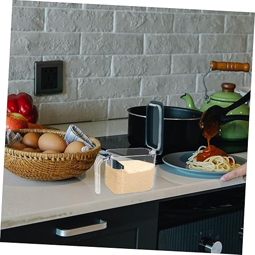 Miniatura 8 de MARMERDO Caja de condimentos Tarro de condimento de sal con cuchara pequeño azucarero Tazones de condimento Botes con tapas Tarro de azúcar