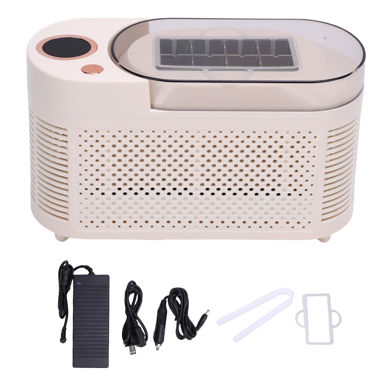 Fabricante de Hielo de la Encimera, 120W 8 Cubos en 10-15 Minutos de Escritorio Portátil Compact Ice Maker Machine, Máquina Automática de Fabricación de Hielo (Enchufe de la UE)
