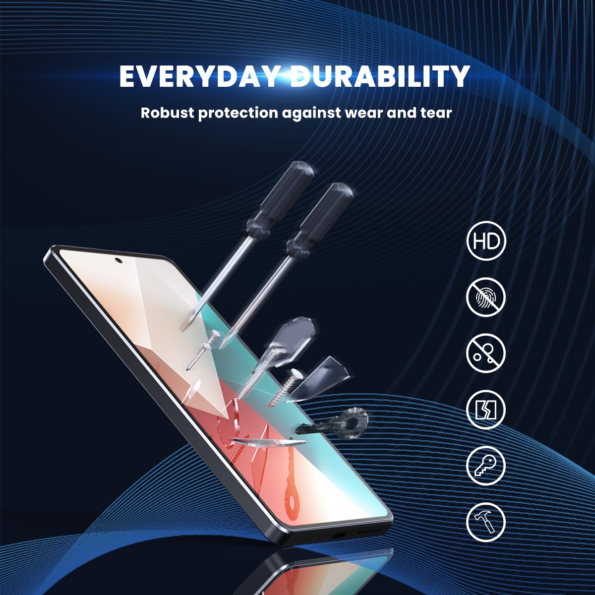 PELLICOLA PROTETTIVA 3MK Silky Matt Pro per Honor X6B con protezione anti-impronte e antigraffio