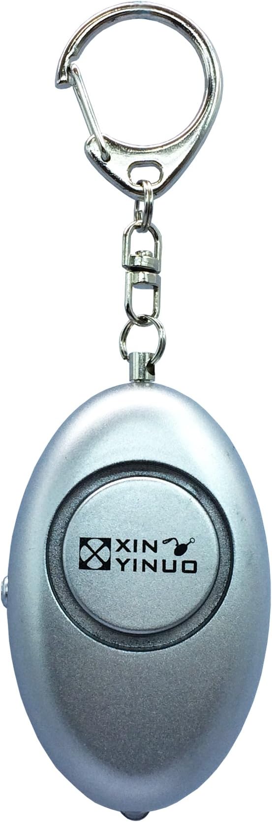 Silver Loud Keyring Keychain Jogger Jogging Runner Running Walker Personal Panic Attack Rape Safety Security Alarm with 130DB