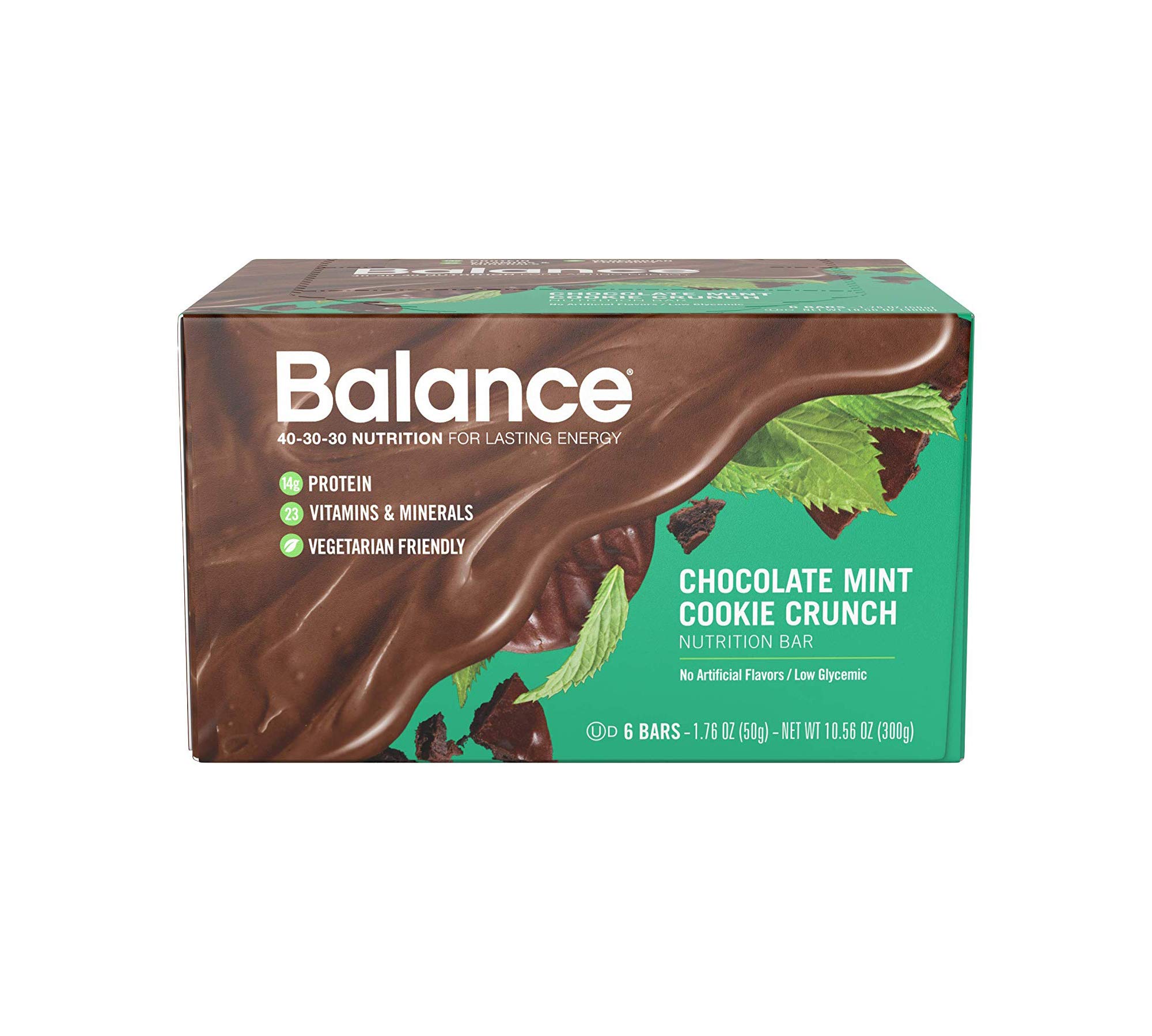 Balance Bar, Nutrition Bar, Chocolate Mint Cookie Crunch, 6 Bars, 1.76 oz (50 g) Each
