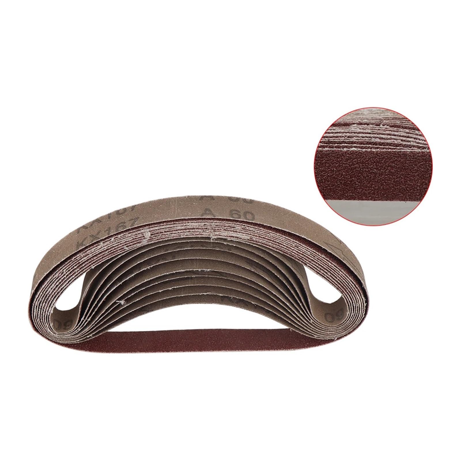 10 sztuk/30 sztuk 20x520mm Pasy ścierne Papiery ścierne Akcesoria do szlifierki taśmowej(30pcs,400)