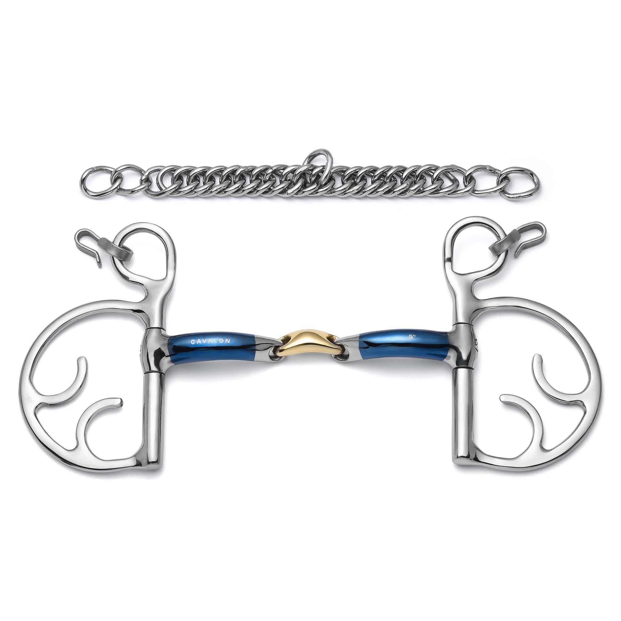 Cavalon Kimberwick Lozenge Sweet Iron Curb Bit (5")