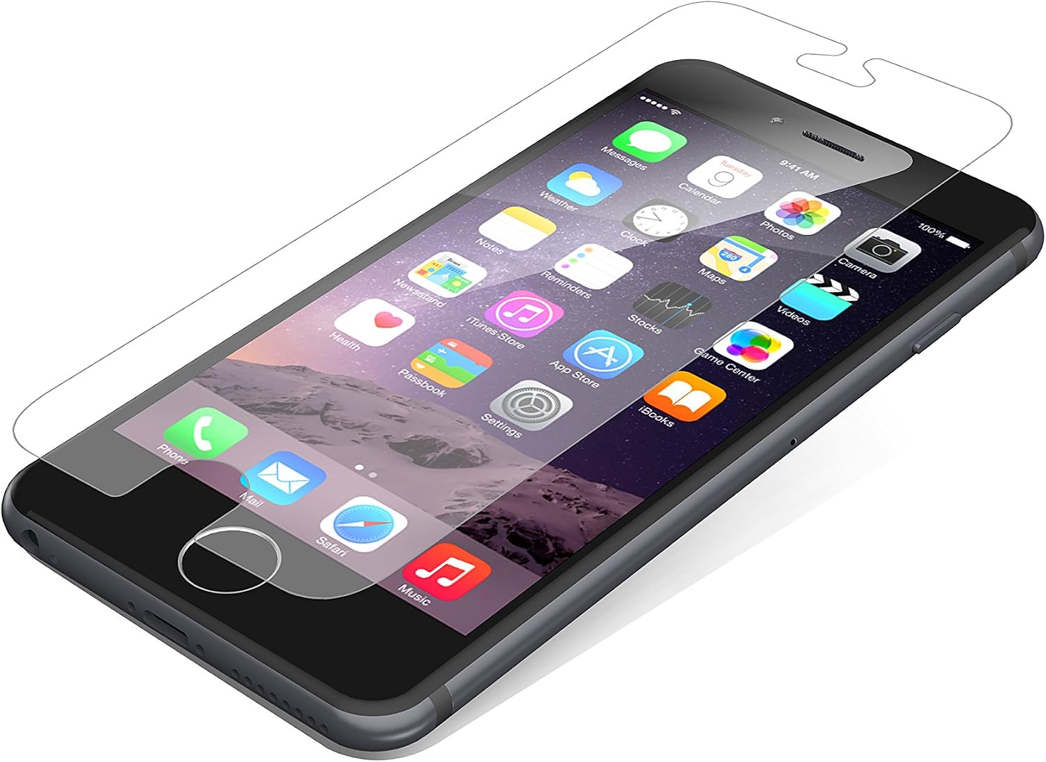 ZAGG InvisibleShield Glass for Apple iPhone 6 / iPhone 6s - Retail Packaging - Screen, Case Friendly