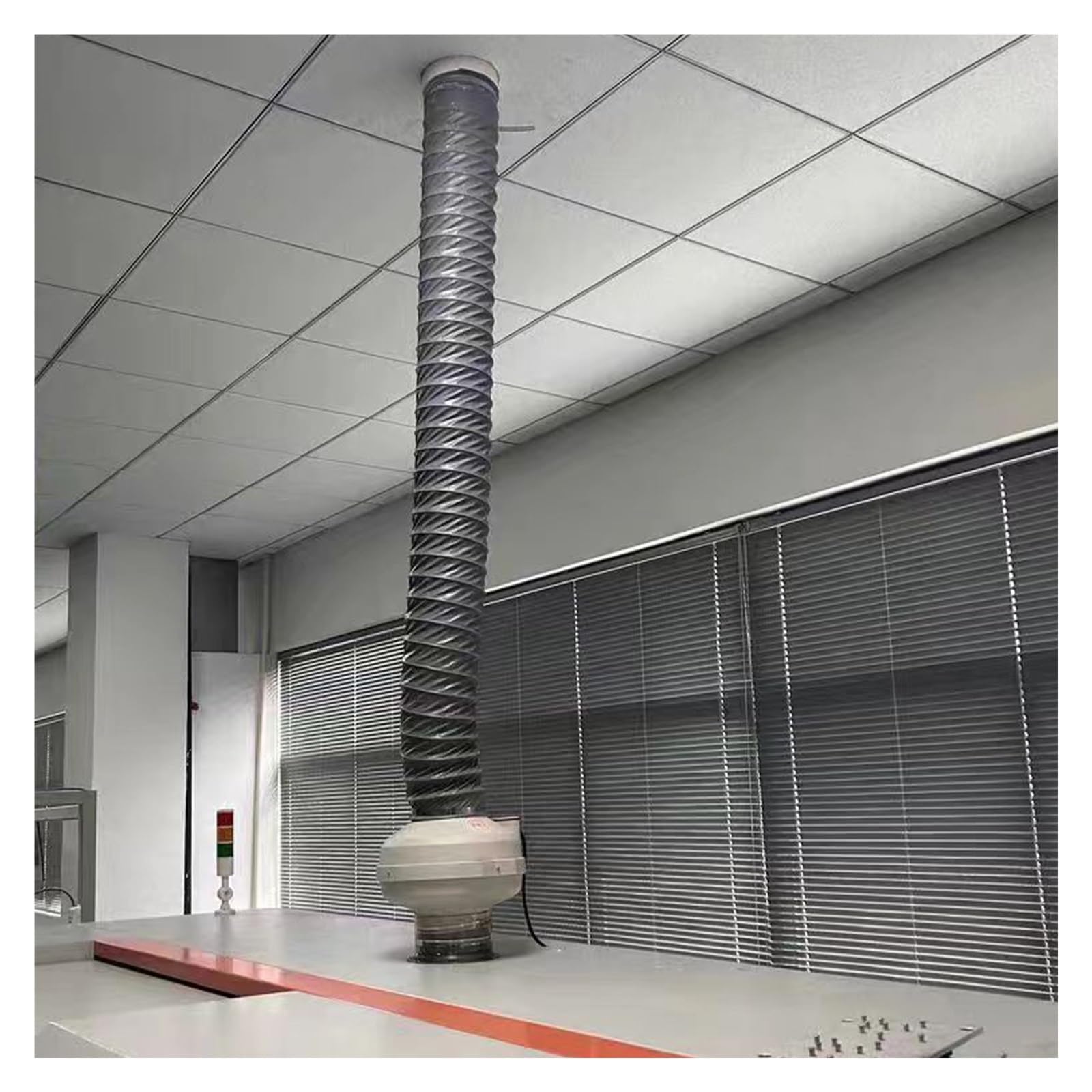 Mangueras de conducto portátiles comerciales, impermeables, flexibles, para secadoras, cocina, baño, 11 3/4 pulgadas de diámetro, 6.5 pies de longitud, incluye abrazaderas, ideal para uso doméstico y