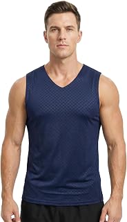 Venzina® Men's Cooling Sleeveless Shirt - Quick Dry Athletic Vestfor Cycling & Gym, Breathable Casual Tank Top with Seamle... Price In India