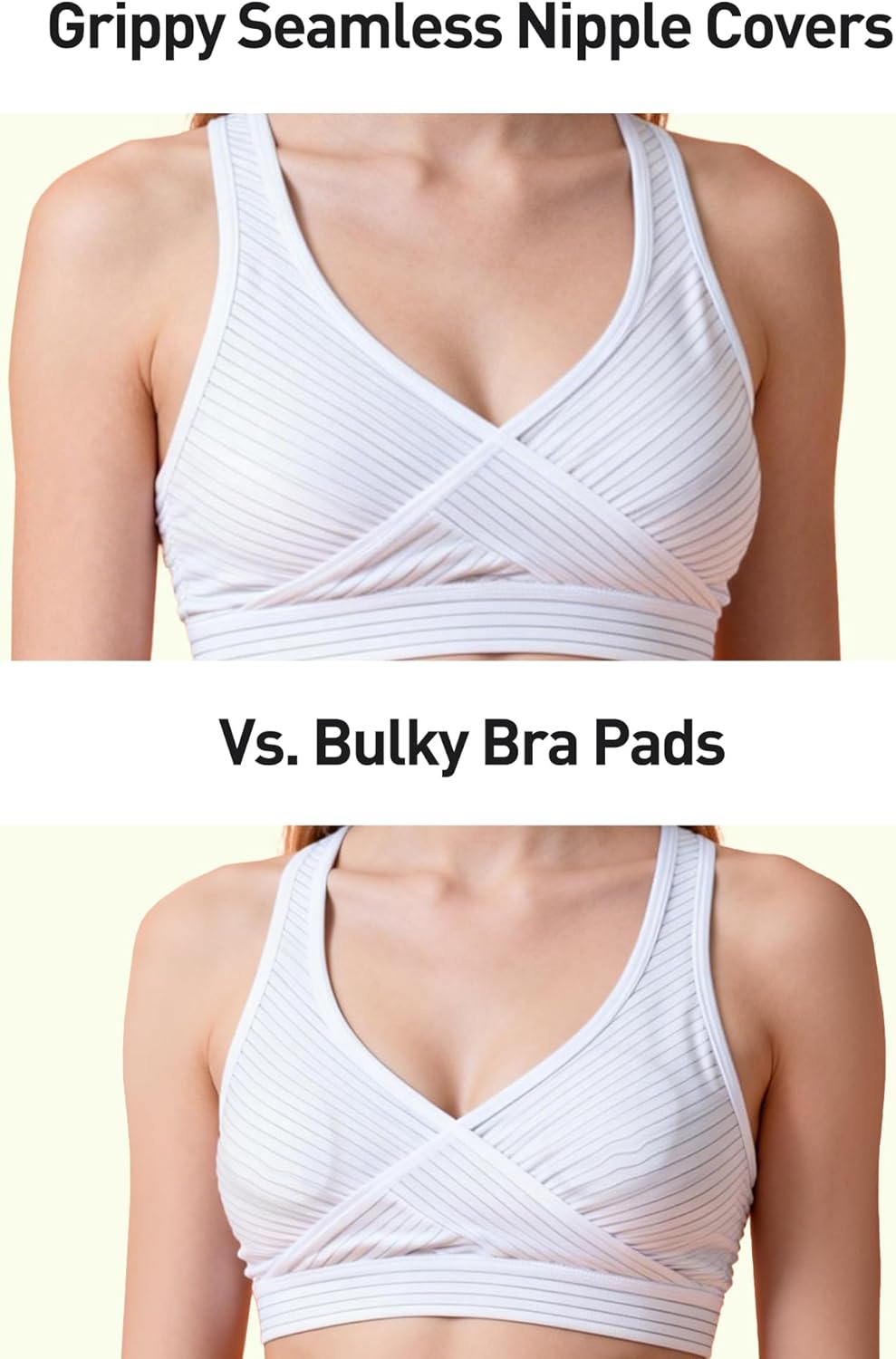 Niidor Non Adhesive Nipple Covers For Women - Silicone Grippy Pasties Breast Petals Reusable - Round & Triangle Combo Set - Image 4