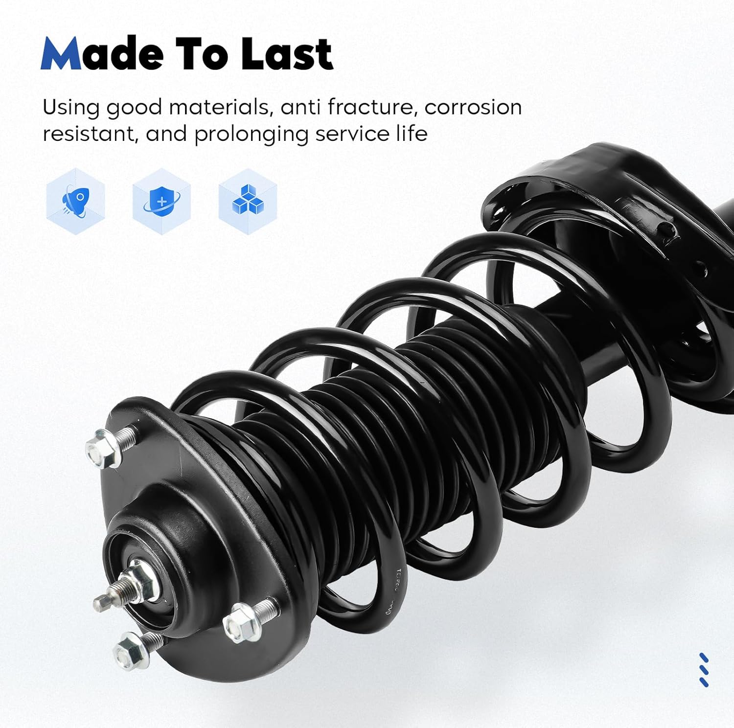 Front Struts Assembly Fit for 2008 2009 2010 Honda Odyssey, Shock Absorber & Sway Bars End Links, Replace 172541 172542 K750304 (4Pcs)