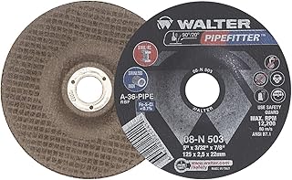 Walter 08N503 5x3/32x7/8 Pipefitter Contaminant Free Grinding Wheels Type 27, 25 pack