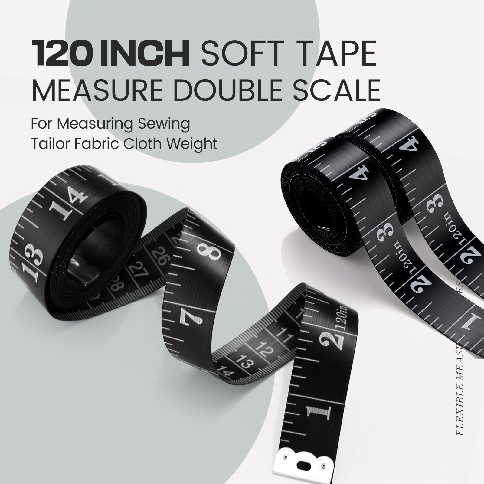 Snapklik.com : Saysurey 20 Pcs 120 Inch/300cm Soft Tape Measure Bulk ...
