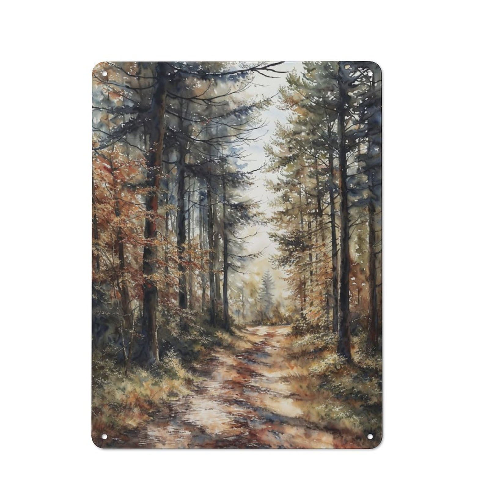 Junmoney Autumn Whisper For Lounge Or Reading Corner, Rustic Tin Sign 40X30cm, For An Autumn Update To Lounge And Reading Corner