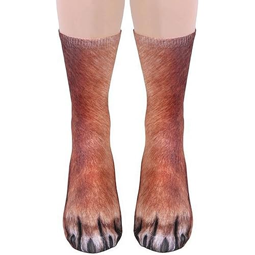FreeNFond Funny Animal Paw Socks Gag Gifts for White Elephant Gift Exchange