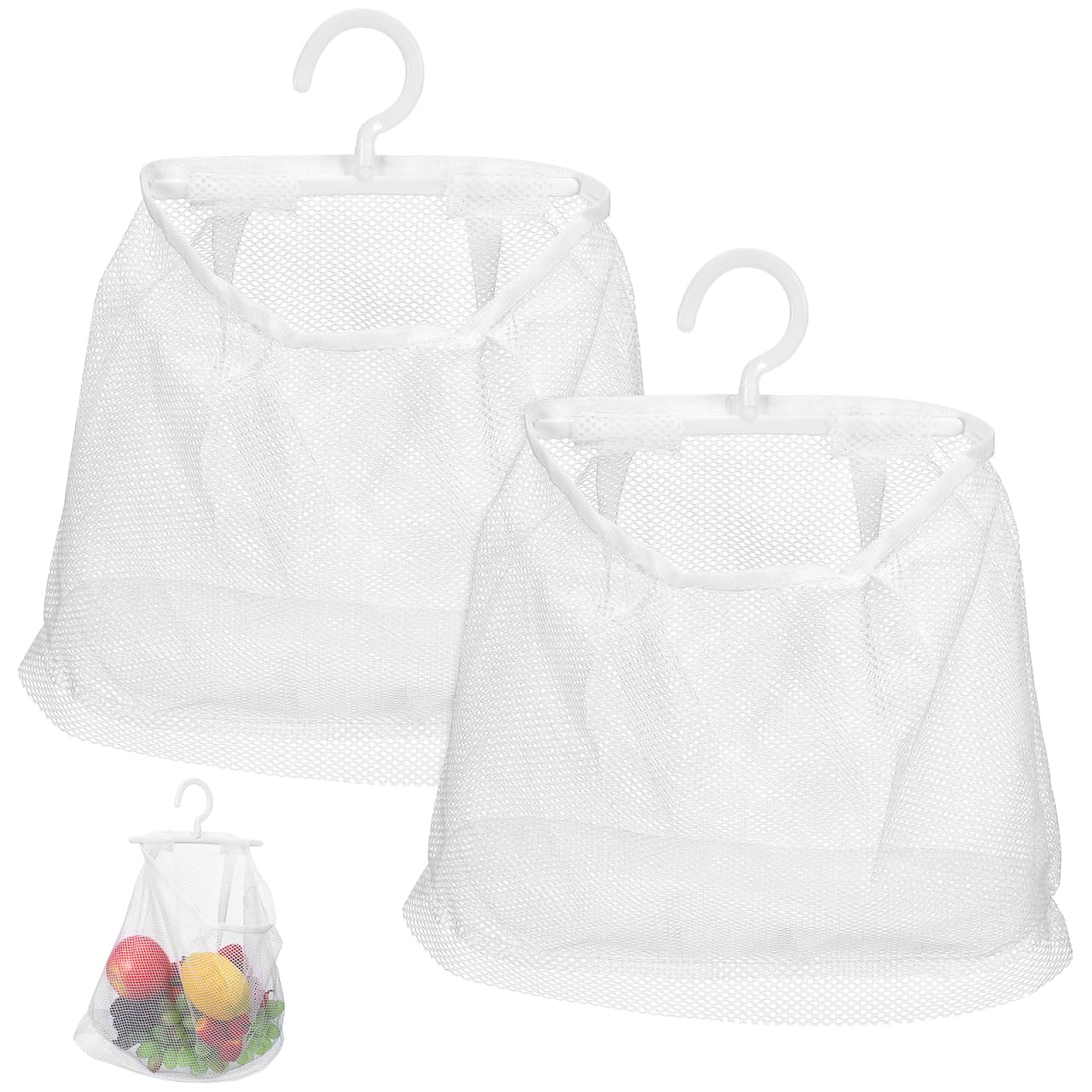 Bolsas de malla para colgar para la colada LIFKOME que solucionan la falta de espacio
