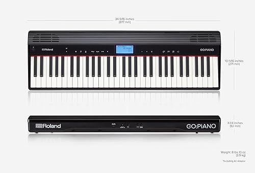Miniatura 3 de Roland GOPIANO Teclado de piano digital portátil de 61 teclas con altavoces Bluetooth integrados y enseñanza electrónica (GO-61P)