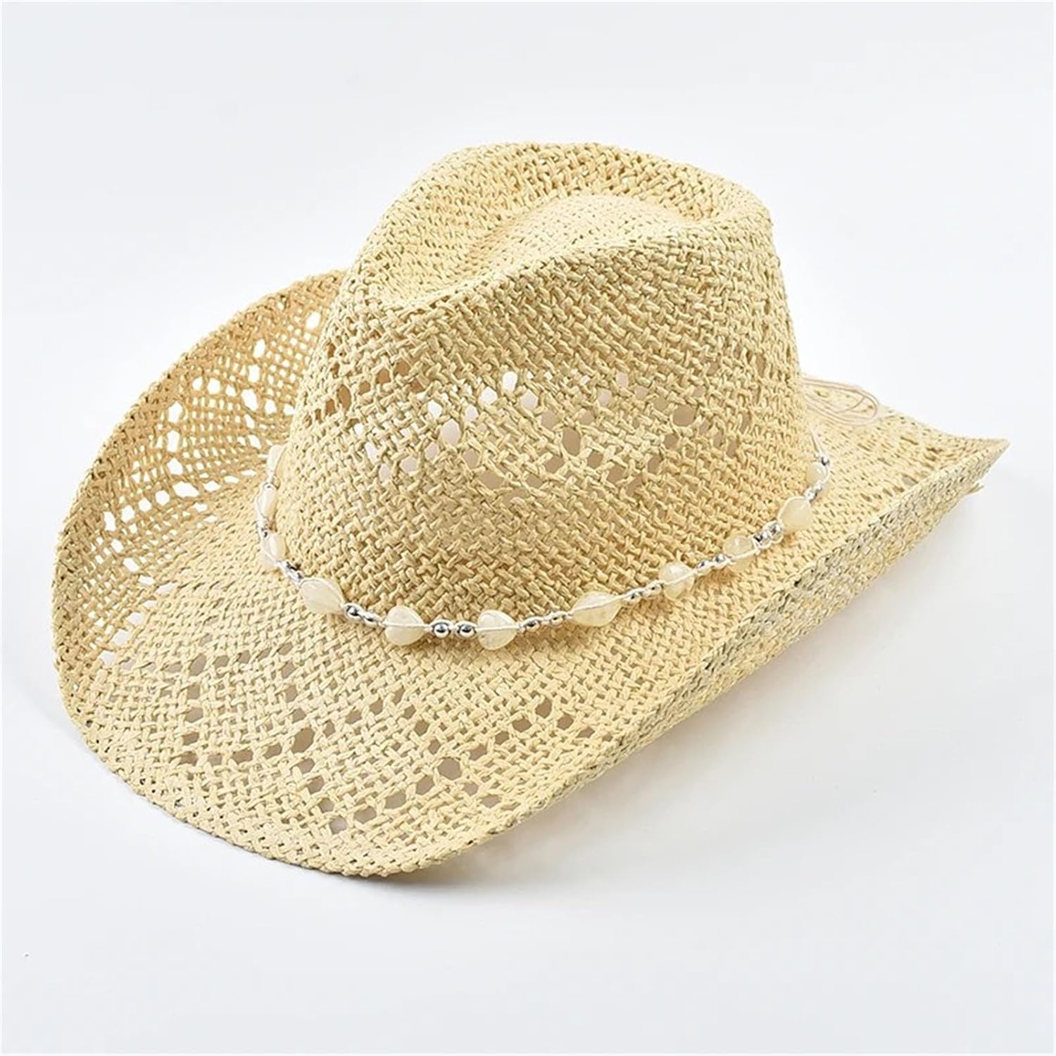 Womens Straw Hat Lightweight Breathable Sun Protection Beach Travel Festival Summer Cap