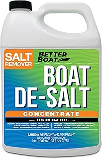 Better Boat Salt Remover for Boats Concentrate, Marine De-Salt Flusher for Outboard and Inboard Engines, Removes and Prevents Salt Build-Up