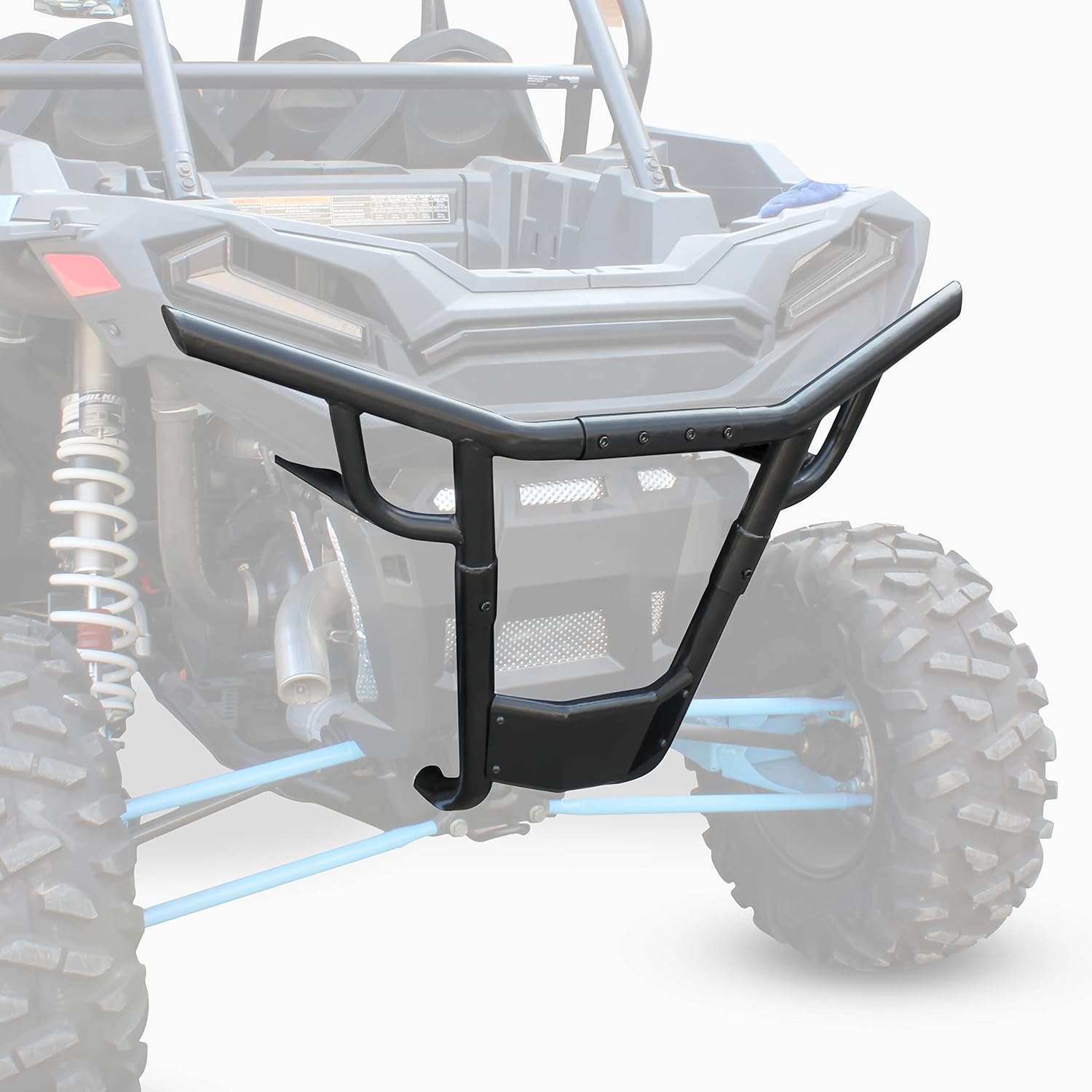 SAUTVS Rear Bumper for Polaris RZR XP 1000/XP 4 1000/Turbo 2019-2023 Accessories, Rear Low Profile Bumper Heavy Duty Brush Guard, Replace #2884020