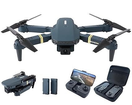 Fidaaloo Foldable Quadcopter Drone 40+ mins Flight Time, Wi-Fi FPV Drone with 120 degreeWide-Angle 1080P HD Camera, Optical Flow Positioning, Follow me, Dual Cameras(2 Batteries) for Adults