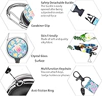 Vista 58 de Giancomics Black ID Badge Holder with Lanyard, Lanyards for ID Badges with Badge Reel Retractable Heavy Duty, Lanyard with ID Holder Keychain Clip