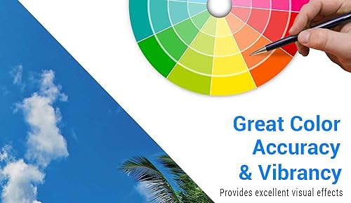 Miniatura 4 de Funnytree Telón de fondo de playa tropical de verano de 7 x 5 pies, para fotografía de palmeras de isla y mar, cielo azul, sol, sol, decoración de