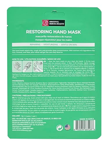 Miniatura 18 de Innerest Original Derma Beauty - Máscara de mano 6 pares de manteca de karité + aguacate para el cuidado de manos hidratante (Assort #2)