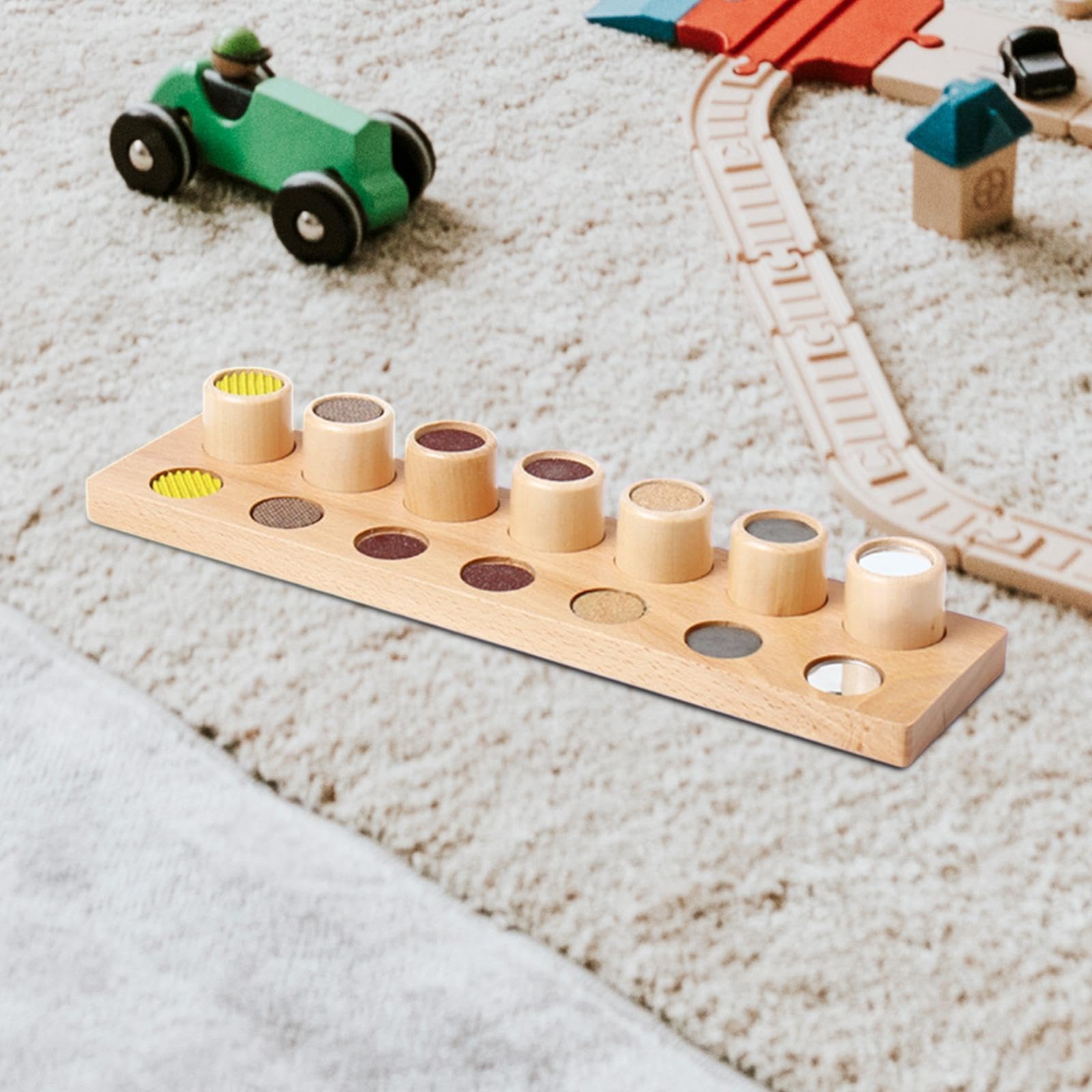 Juguetes sensoriales Montessori para bebés, Juegos sensoriales para niños, Juego táctil para jardín de Infantes