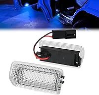 Vista 17 de Nilight 2 piezas de luz LED para panel de puerta interior, luces de cortesía blancas y rojas, conexión plug and play, compatibles con Ford F-150