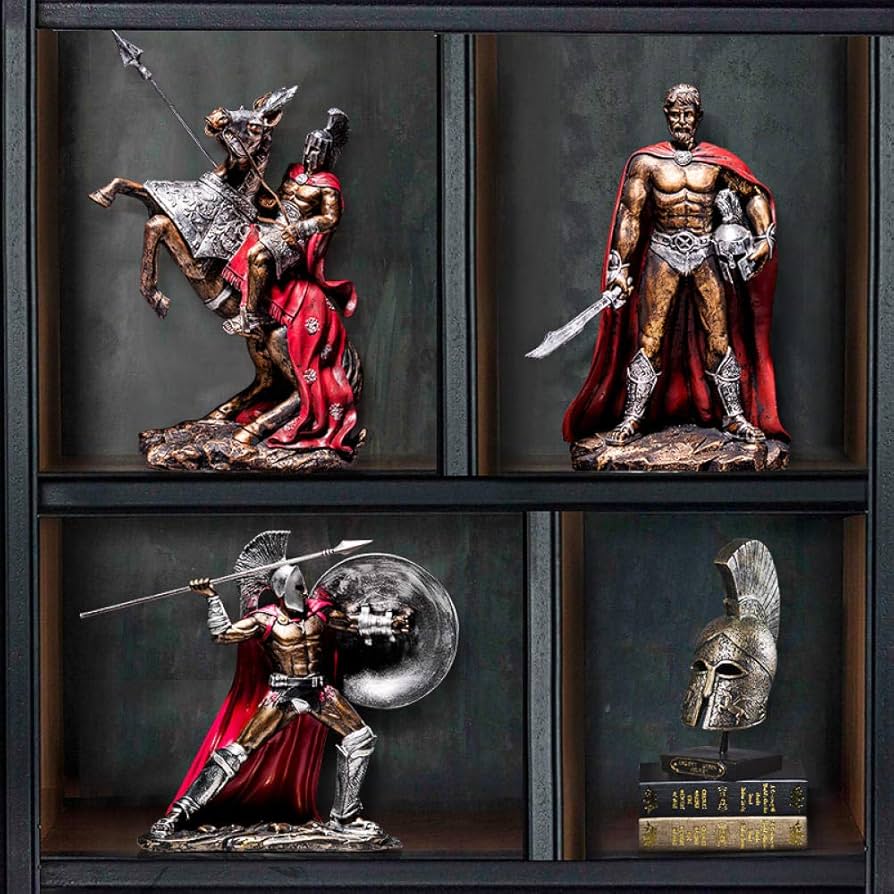 人形　戦士　銅製　ヨーロッパ　置物　インテリア　工芸品　美術品　A1703 Amazon.co.jp: MOMOAO 騎士 装飾品 大きい 樹脂 工芸品 オブジェ