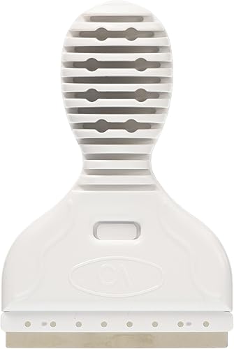 Continuum Aquatics AquaBlade M - Rascador corto de acero inoxidable para limpiar el tanque de acuario, color blanco