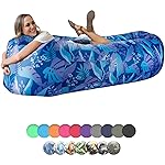 WEKAPO Inflatable Couch Air Lounger Chair - Camping & Beach Accessories, Portable Blow up Sofa for Hiking, Lawn, Indoor/Outdoor Movies & Music Festivals. Lightweight and Easy to Set Up Air Hammock