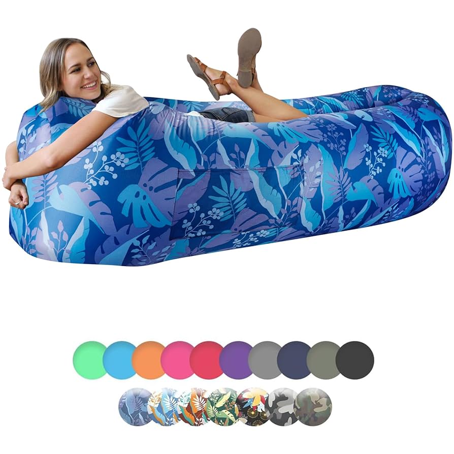 WEKAPO エアラウンジチェア 　エアベッド WEKAPO Inflatable Couch Air Lounger Chair - Camping & Beach