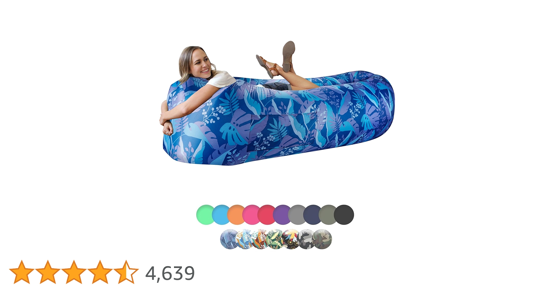 WEKAPO エアラウンジチェア 　エアベッド WEKAPO Inflatable Lounger Air Sofa Hammock-Portable,Water