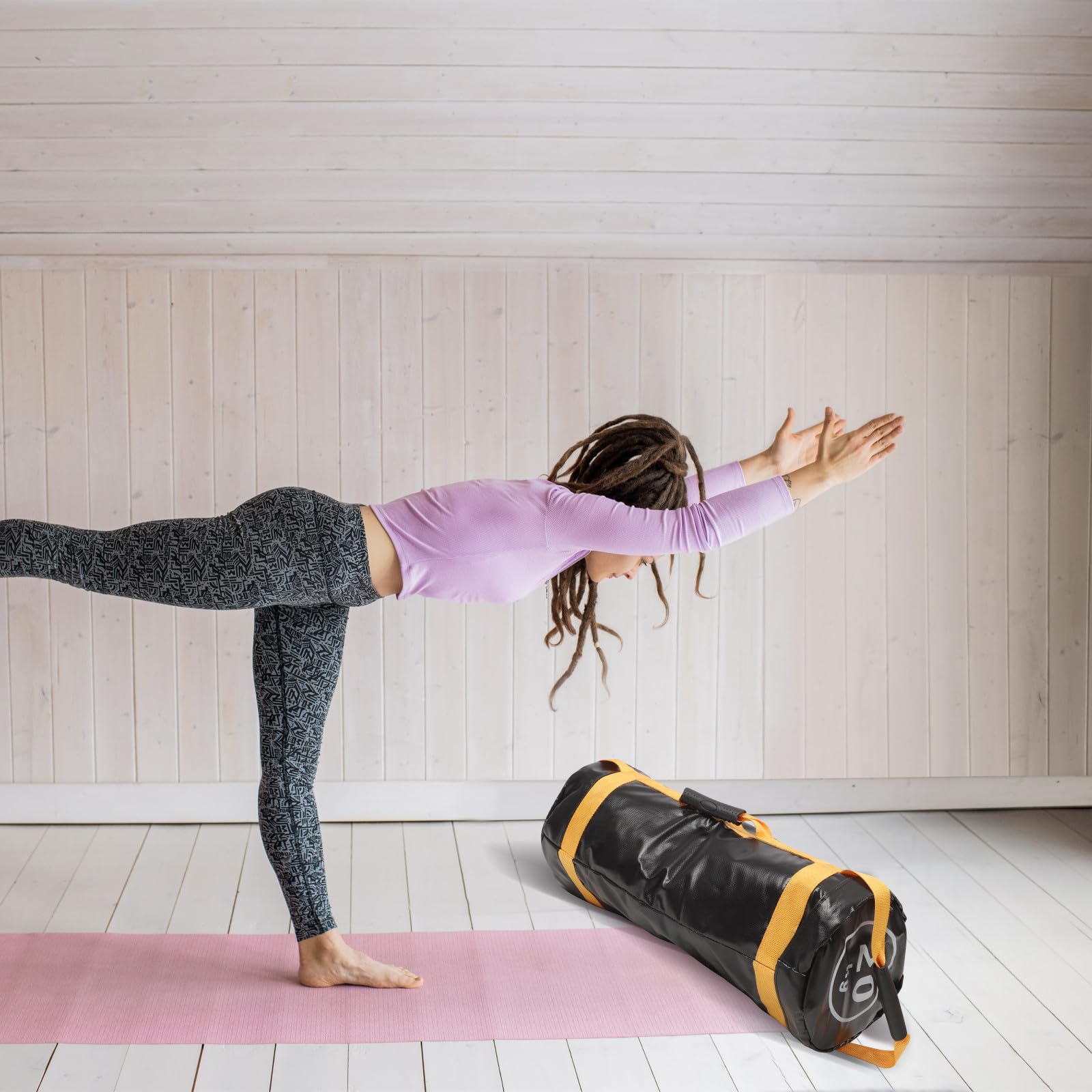 Sacco Pesi per Allenamento Forza 20kg in Pvc Resistente, Borsa Zavorrata Fitness per Palestra Uomo e Donna, Attrezzatura Sportiva per Sollevamento Pesi e Allenamento Funzionale