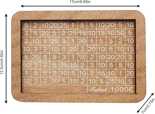 Miniatura 3 de Caja de dinero con contador, alcancía de madera reutilizable, alcancía con objetivo de ahorro para niños y niñas para crear fondos de emergencia