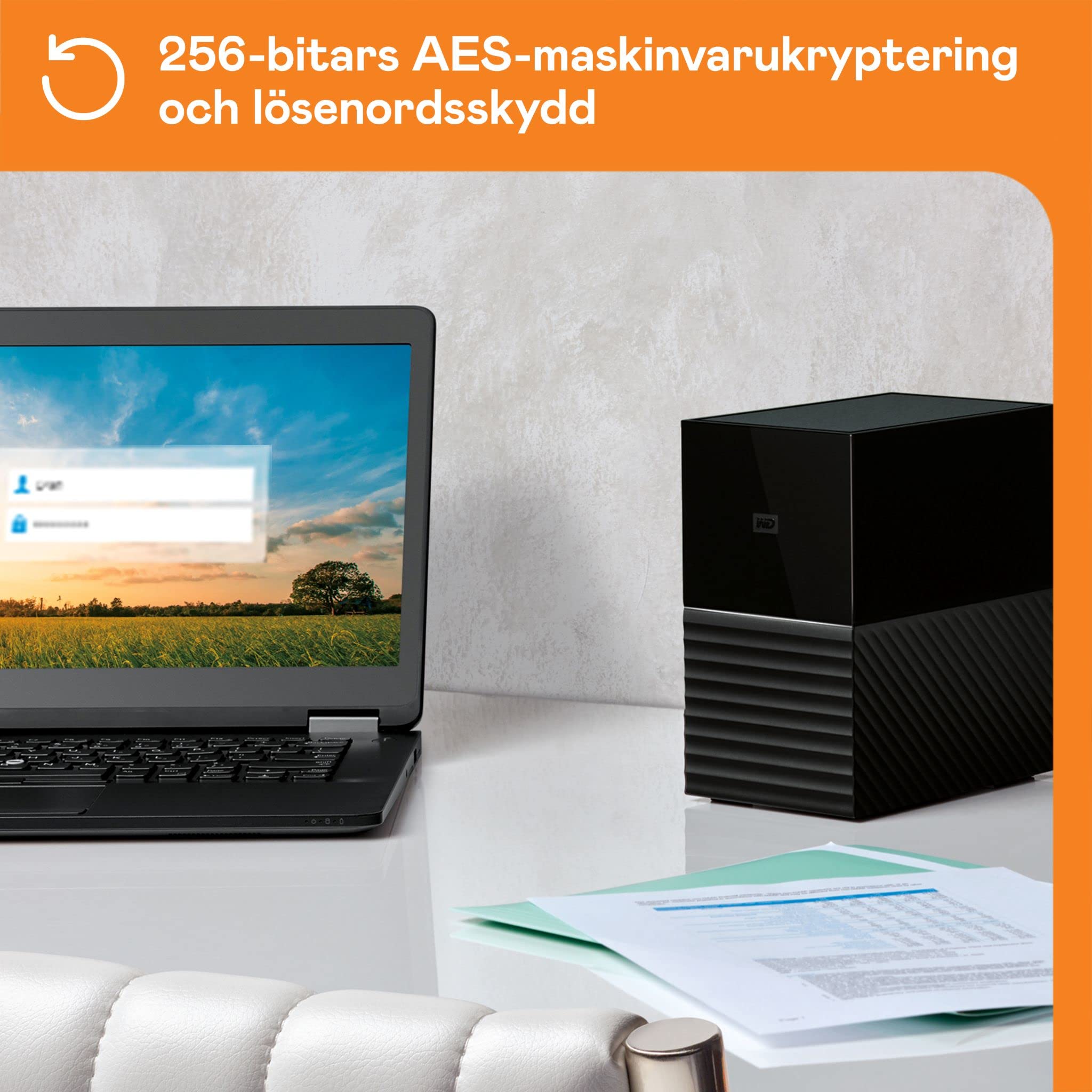 WD My Book Duo 28TB Stationär RAID-hårddisk, USB-C/USB 3.2 Gen 1